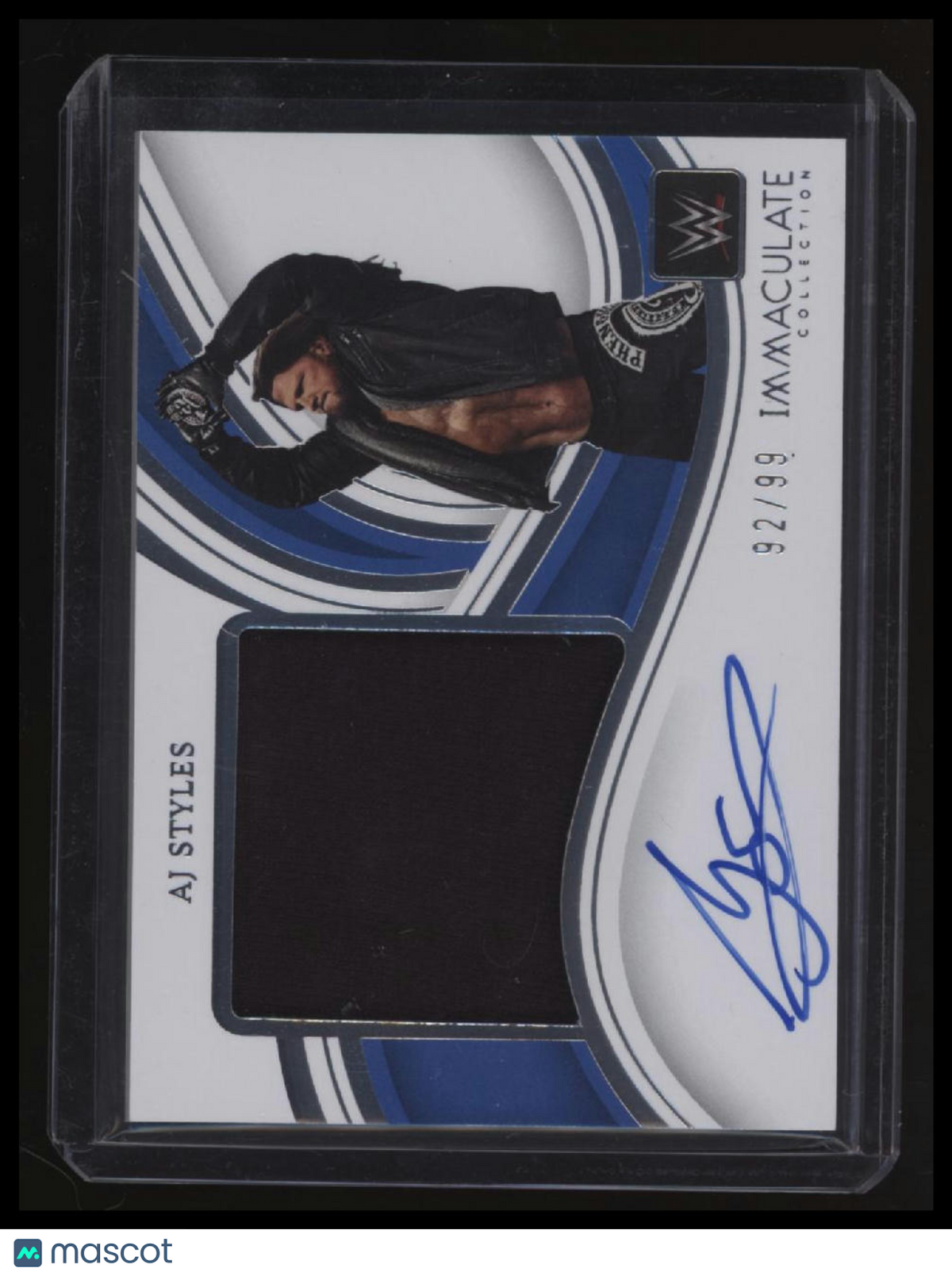 2023 Panini IMAC Collection WWE AJ Styles Premium Mem Auto #/99