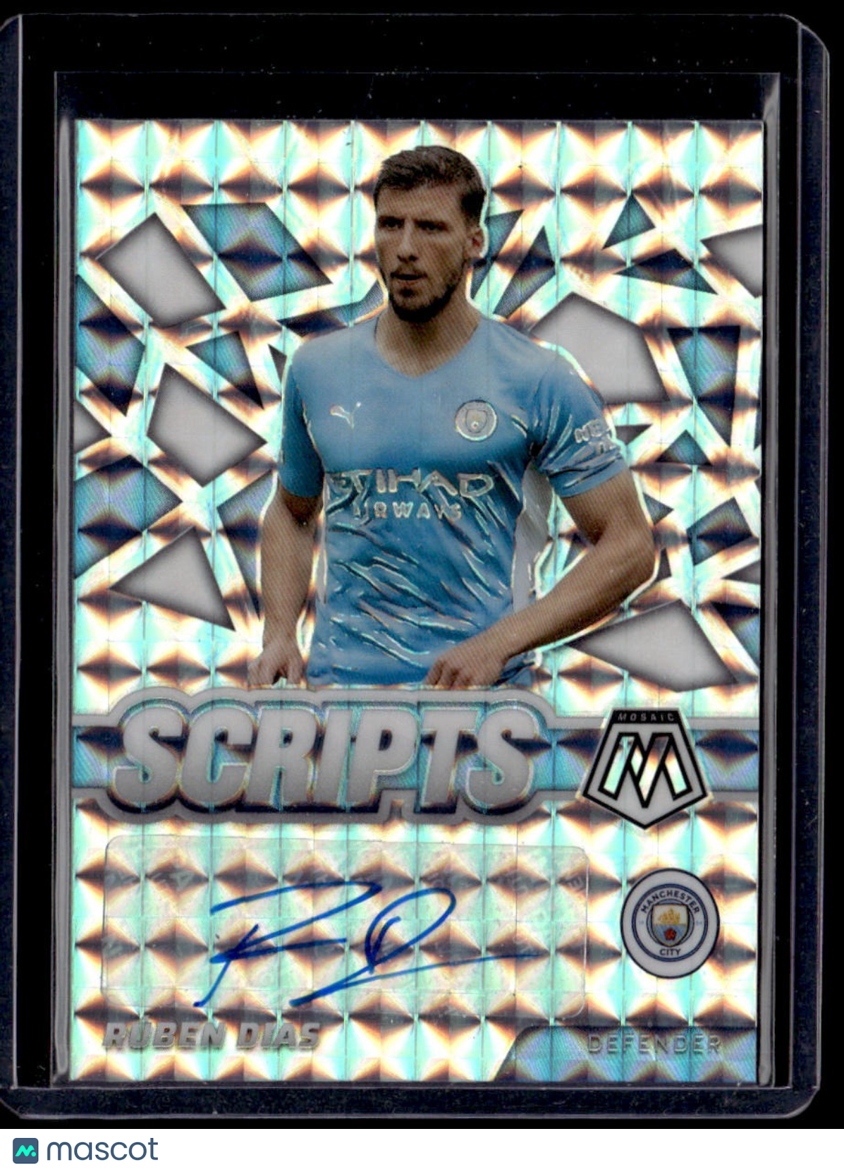 2021-22 Panini Mosaic Premier League Ruben Dias Scripts Mosaic