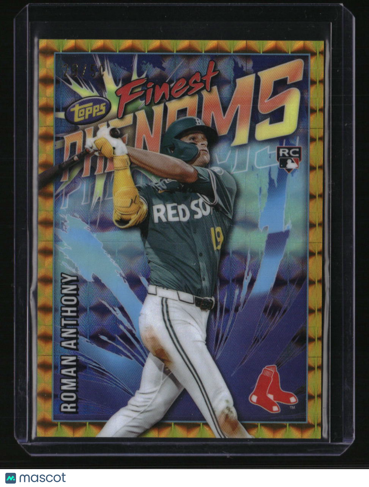 2026 Finest Roman Anthony Finest Phenoms Gold Geometric Refractors #/50
