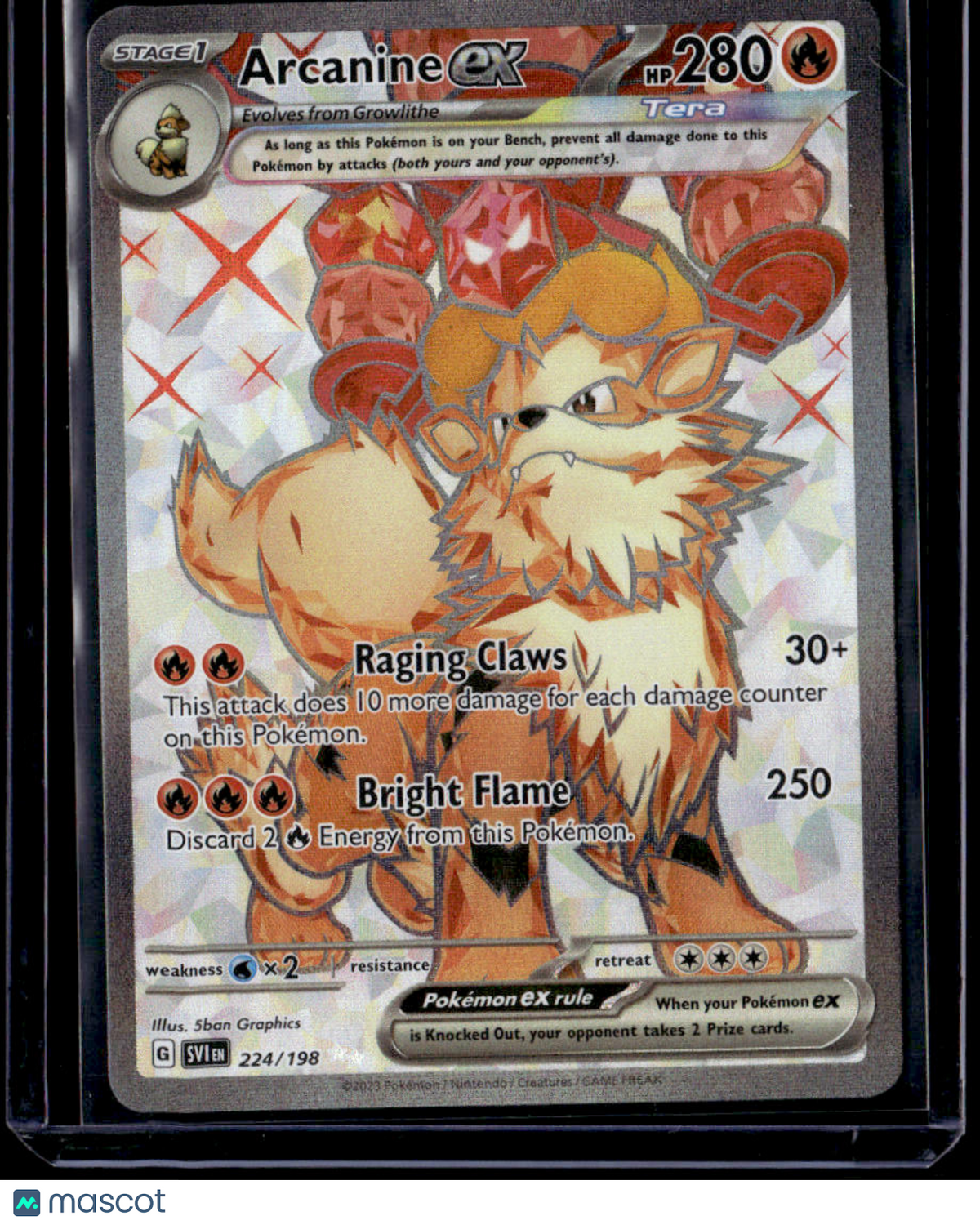 SV01: Scarlet & Violet Base Set Arcanine ex