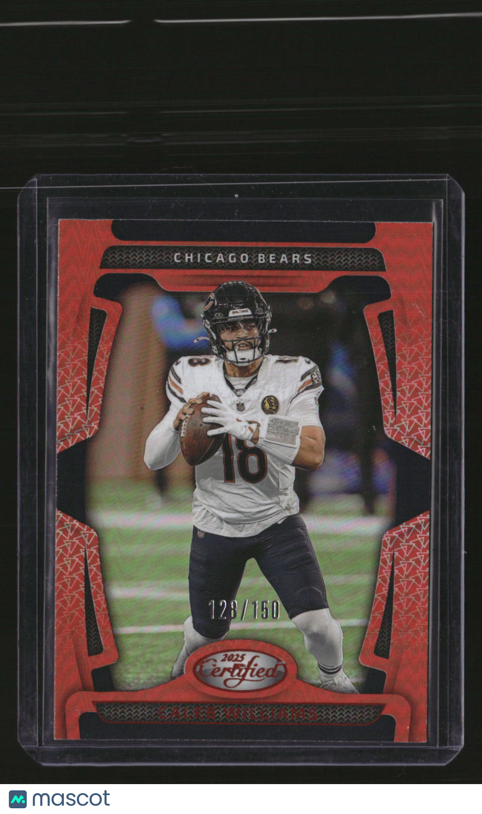 2025 Panini Certified Caleb Williams Mirror Orange #/150