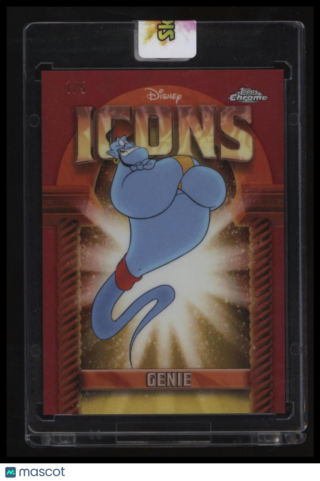 2025 Topps Chrome Disney Genie Disney Icons Red #1/5 Bookend