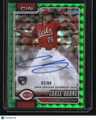 2026 Topps Chrome Chase Burns Rookie Autographs Green Geometric Refractor #/99