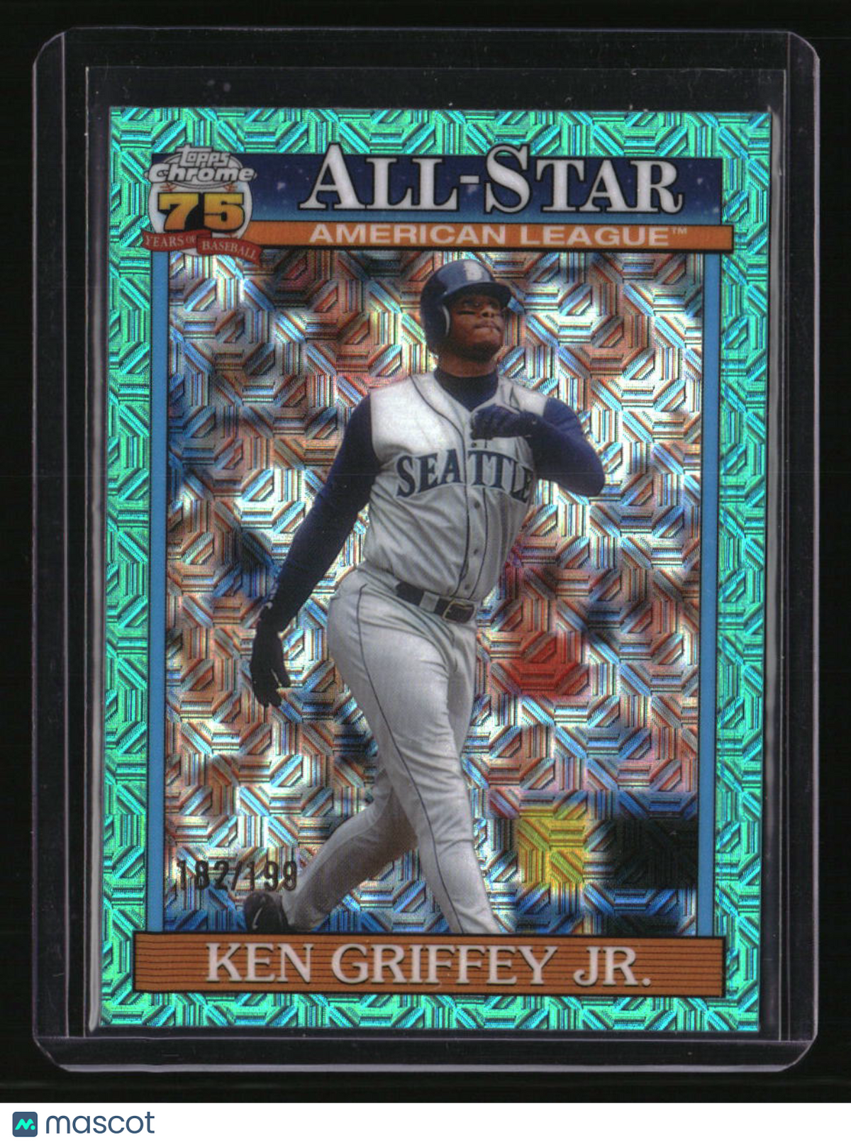 2026 Topps Ken Griffey Jr. 35th Anniversary Chrome All-Stars Aqua #/199