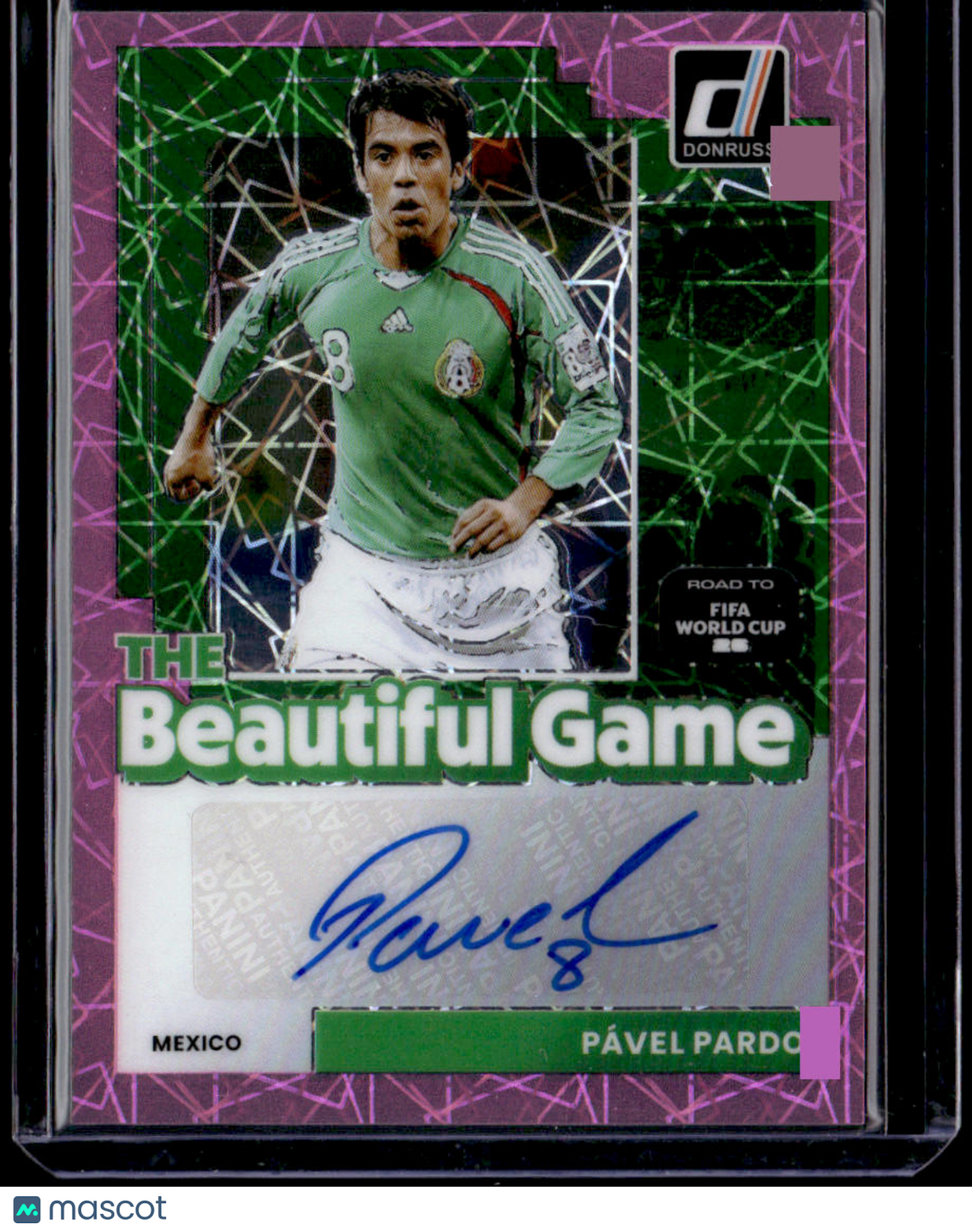 2025-26 Road to FIFA World Cup Pavel Pardo Beautiful Game Auto Pink Velocity