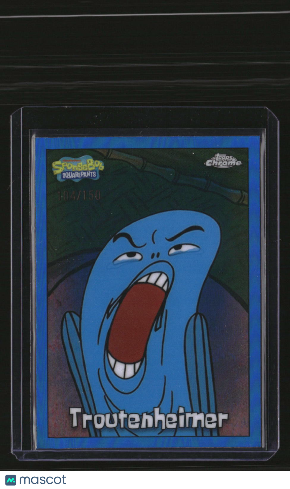 2025 Topps Chrome SpongeBob SquarePants 25th Anniversary Troutenheimer Blue