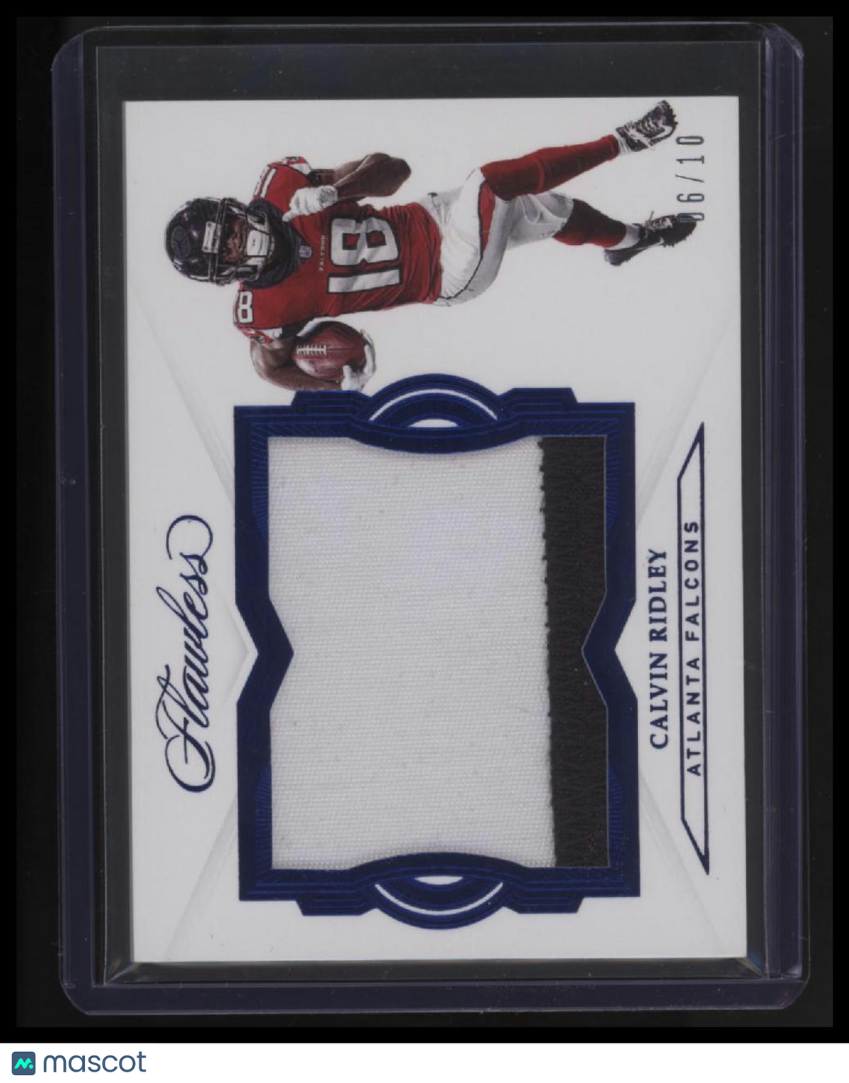 2018 Panini Flawless Calvin Ridley Rookie Patches Sapphire #/10
