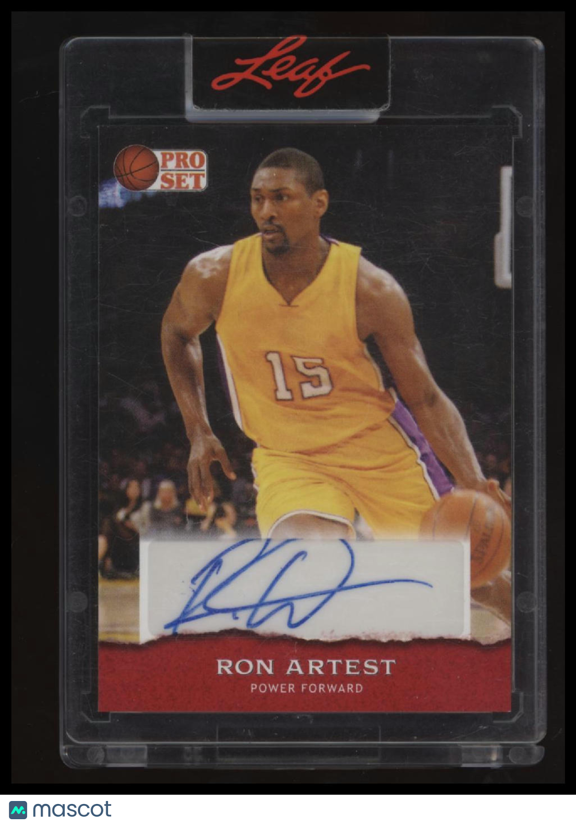 2022 Pro Set Sports Ron Artest Autogrpah