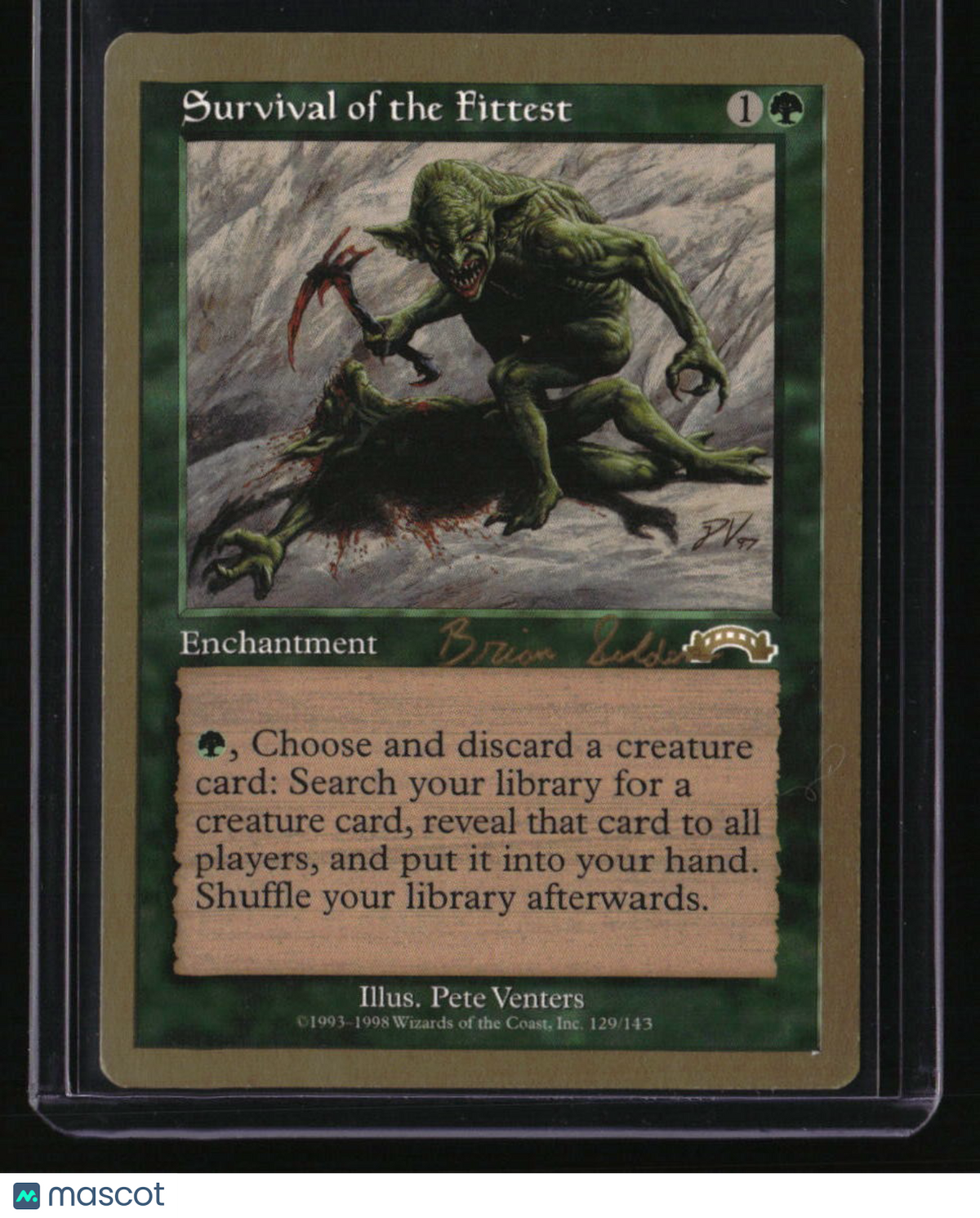 World Championship Decks Survival of the Fittest 1998 Brian Selden (EXO)