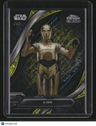 2024 Topps Chrome Black Star Wars C-3PO Yellow Lazer Refractor