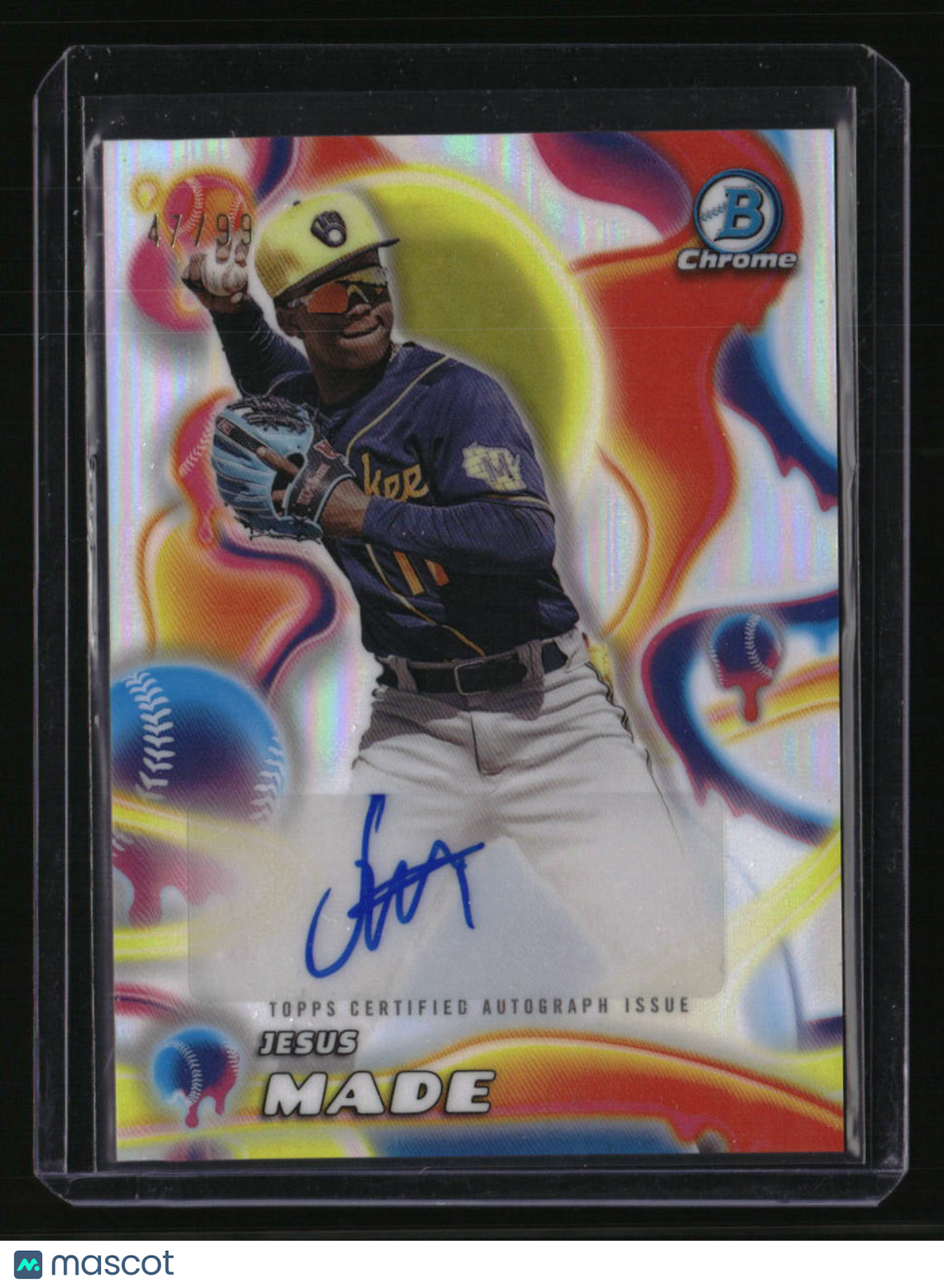 2025 Bowman Chrome Jesus Made Melt Mashers Autographs #/99