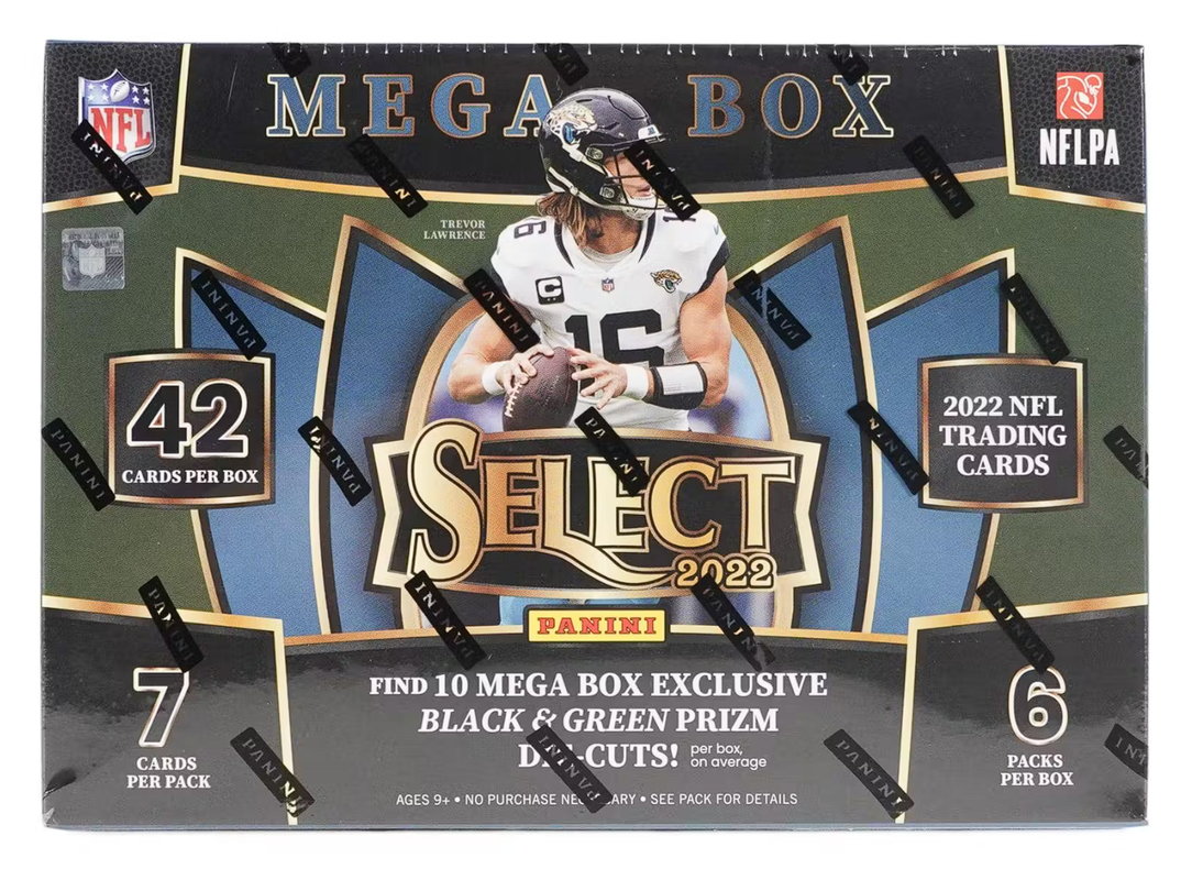 2022 Panini Select Football Mega Box (Black &amp; Green Die-Cuts!)