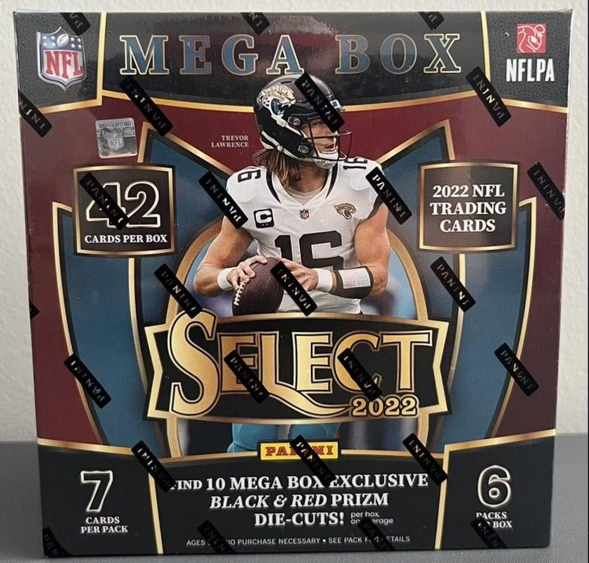2022 Panini Select Football Mega Box (Black &amp; Red Die-Cuts!)