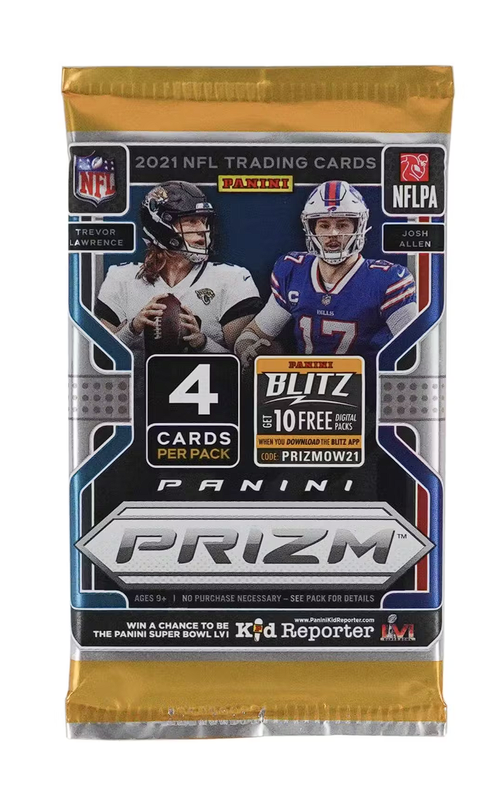 2021 Panini Prizm Football Retail Pack (Black &amp; White Prizms!)