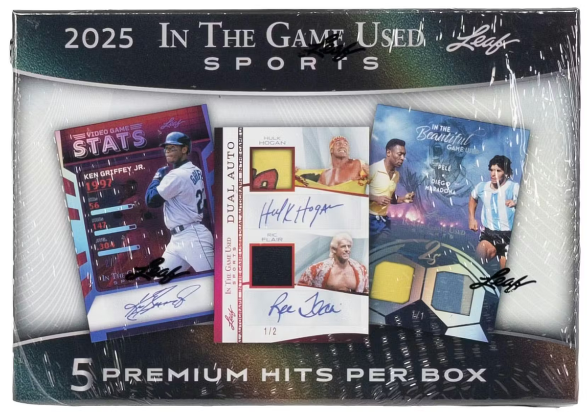 2025 Leaf In The Game Used Sports Hobby Box