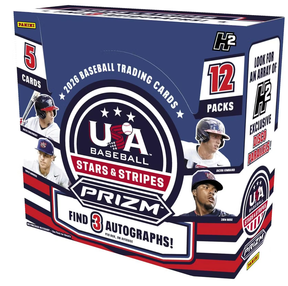 2026 Panini USA Stars and Stripes Prizm Baseball H2 Box