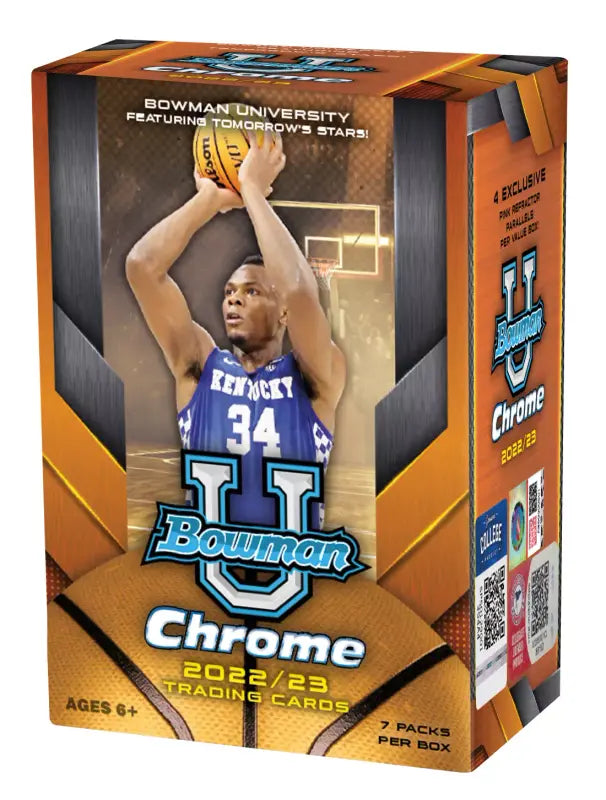 2022/23 Bowman University Chrome Basketball Blaster Box