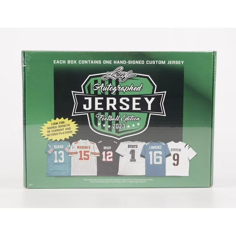 2023 Leaf Autographed Football Jersey Box