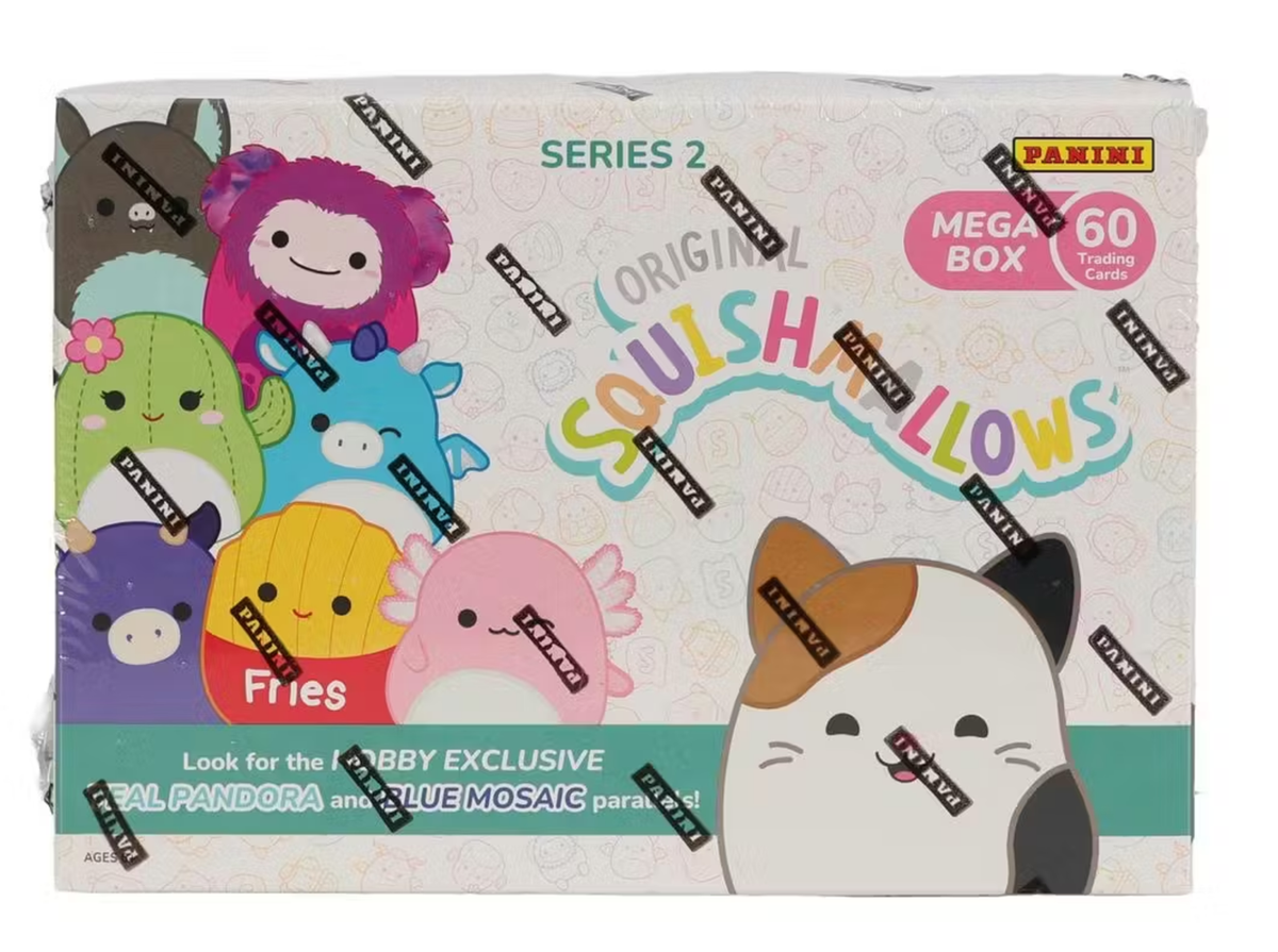 2025 Panini Squishmallows Hobby Mega Box (Teal &amp; Blue Parallels)