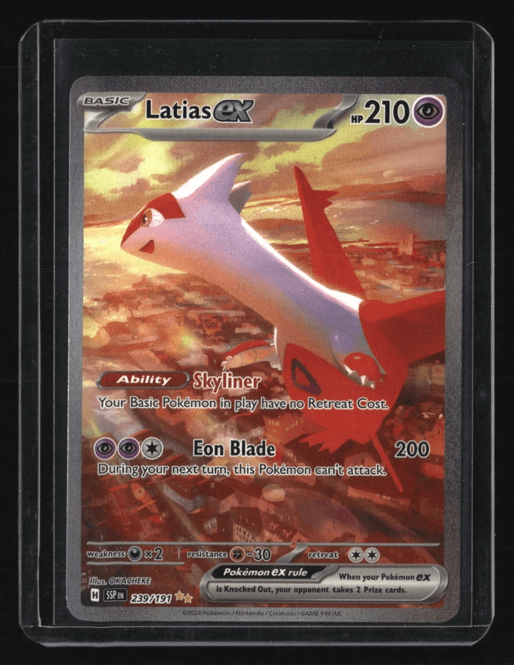 Latias Pokémon card single