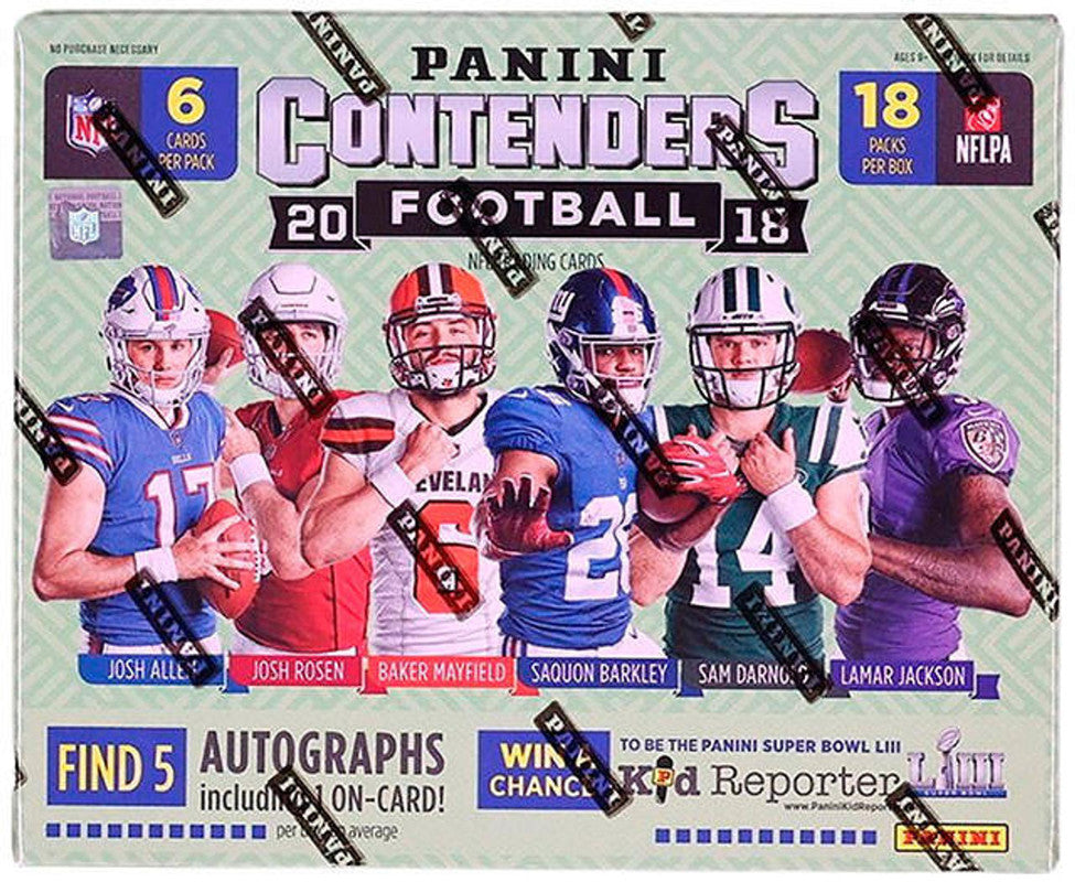 2018 Panini Contenders Football Hobby Box