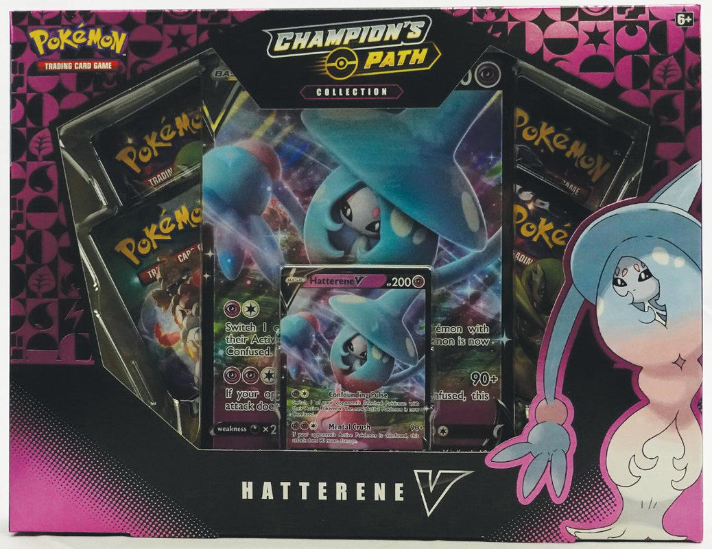 Pokemon TCG: Sword and Shield - Champion's Path Hatterene V Collection Box
