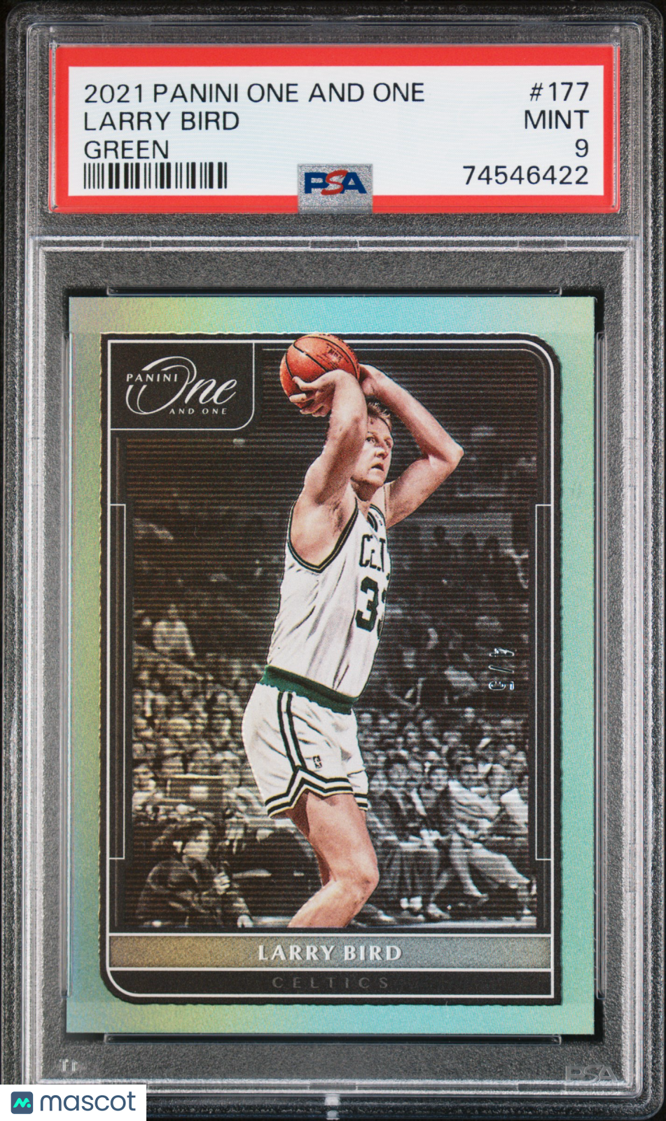 PSA 9 2021 Panini Larry Bird graded basketball single