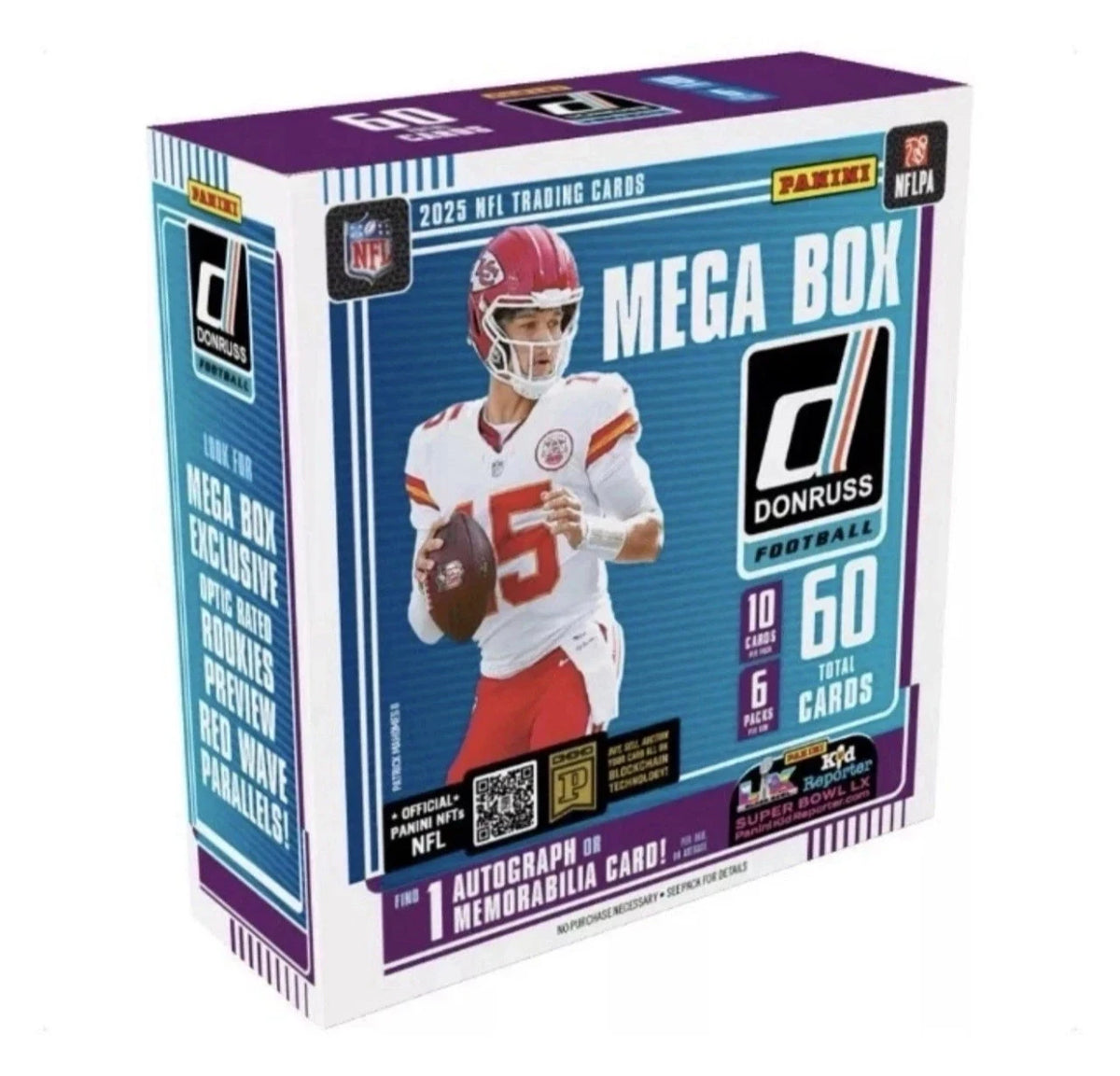2025 Panini Donruss Football Mega Box (Red Wave Parallels) (SALE)