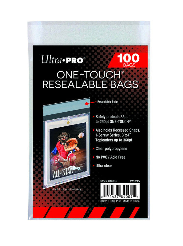 Ultra Pro One Touch Resealable Bags (100ct)