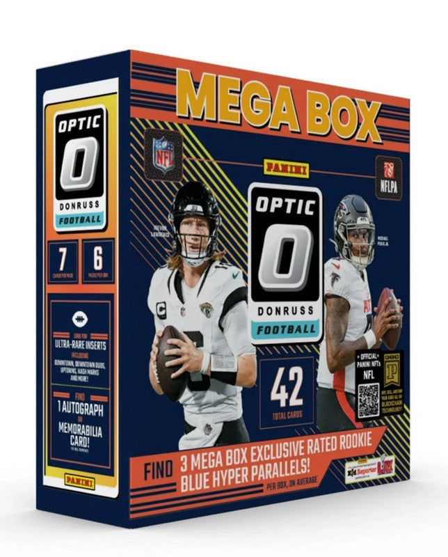 2024 Panini Donruss Optic Football Mega Box (Blue Hyper) (SALE)