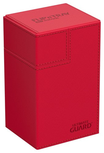 Ultimate Guard : Flip N Tray Xenoskin 80+ Deckbox - Red