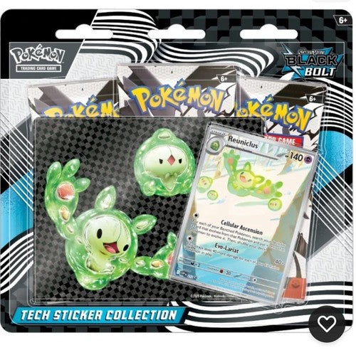 Pokemon Scarlet and Violet: Black Bolt Tech Sticker Collection Box