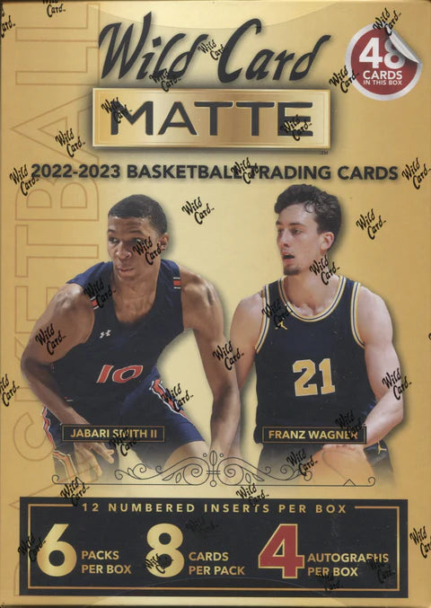 2022 Wild Card Matte Draft Basketball Mega Box Gold