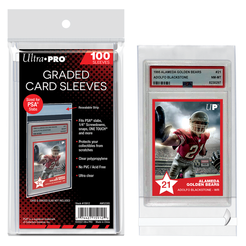 Ultra Pro Graded Card 100ct Sleeves - PSA Ultra Pro Graded Card 100ct Sleeves - PSA