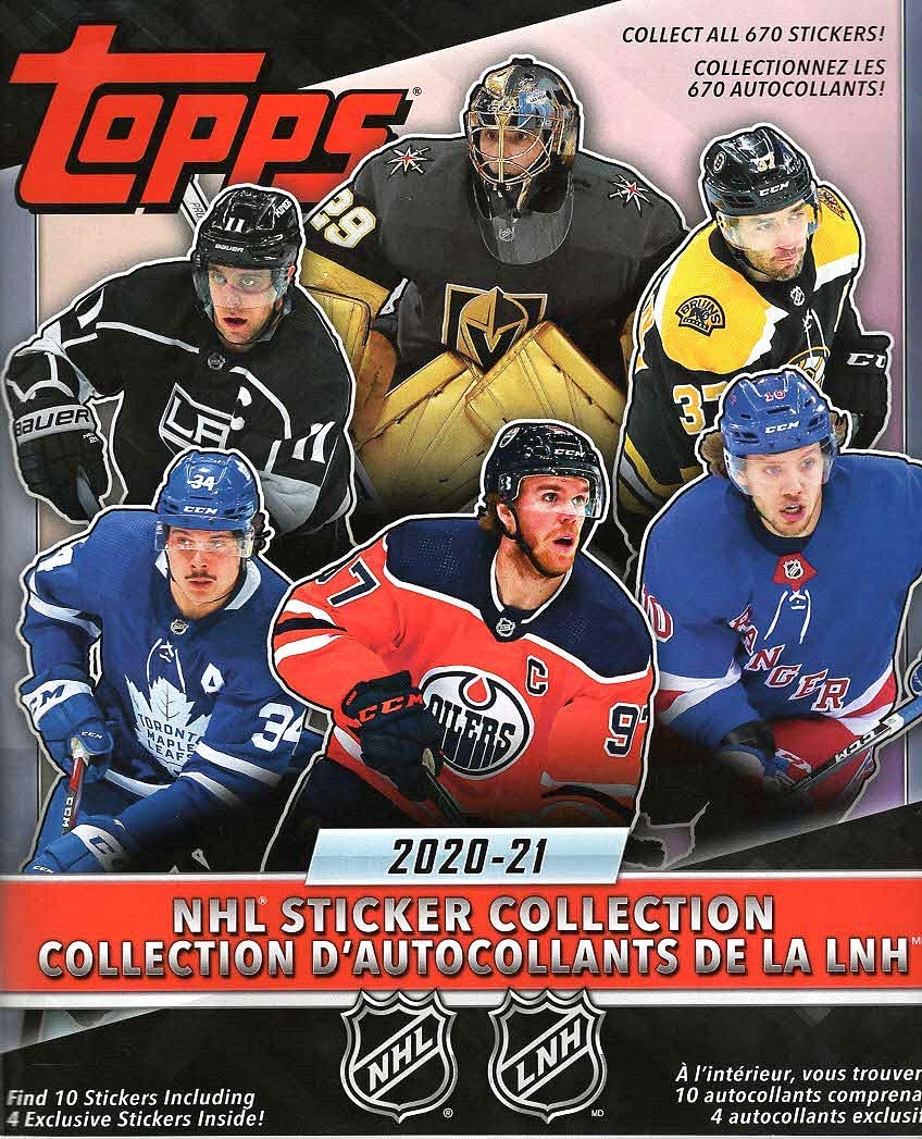 2020/21 Topps NHL Sticker Collection Book